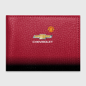 Обложка для студенческого билета с принтом Манчестер Юнайтед 18 19 , натуральная кожа | Размер: 11*8 см; Печать на всей внешней стороне | красный | футбольная форма