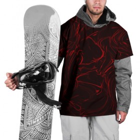 Накидка на куртку 3D с принтом Кровавые разводы , 100% полиэстер |  | абстракция красок | брызги красок | живопис | краска | потертость красок | черно белый