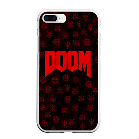 Чехол для iPhone 7Plus/8 Plus матовый с принтом DOOM , Силикон | Область печати: задняя сторона чехла, без боковых панелей | devil | doom | hell | mark of the doom slayer | slayer | ад | гарнил | дум | знаки | иероглифы | компьютерные игры 2019 | преисподняя | символ | солдат