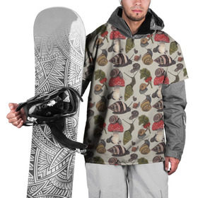 Накидка на куртку 3D с принтом Улитки , 100% полиэстер |  | Тематика изображения на принте: 