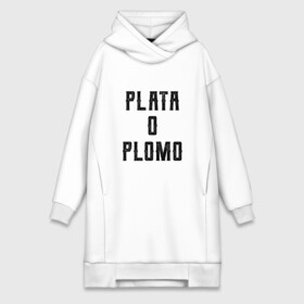 Платье-худи хлопок с принтом Plata o Plomo ,  |  | escobar | loving pablo | эскобар
