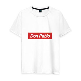 Мужская футболка хлопок с принтом Don Pablo , 100% хлопок | прямой крой, круглый вырез горловины, длина до линии бедер, слегка спущенное плечо. | escobar | loving pablo | эскобар