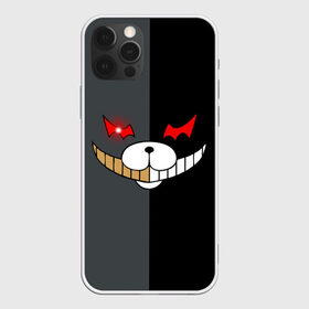 Чехол для iPhone 12 Pro Max с принтом KUROKUMA x MONOKUMA , Силикон |  | Тематика изображения на принте: anime | bear | black  white | danganronpa | kurokuma | monodam | monokuma | monomi | monotaro | pink | rabbit | school | shirokuma | аниме | главарь | мoноми | монокума | черно белый | школа