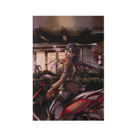 Обложка для паспорта матовая кожа с принтом Mikasa Ackerman , натуральная матовая кожа | размер 19,3 х 13,7 см; прозрачные пластиковые крепления | Тематика изображения на принте: 