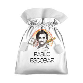 Подарочный 3D мешок с принтом Pablo Escobar , 100% полиэстер | Размер: 29*39 см | Тематика изображения на принте: escobar | loving pablo | эскобар