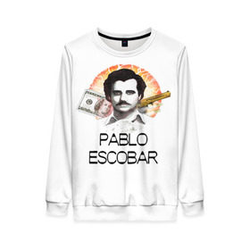 Женский свитшот 3D с принтом Pablo Escobar , 100% полиэстер с мягким внутренним слоем | круглый вырез горловины, мягкая резинка на манжетах и поясе, свободная посадка по фигуре | escobar | loving pablo | эскобар