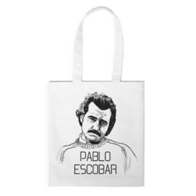 Сумка 3D повседневная с принтом Pablo Escobar , 100% полиэстер | Плотность: 200 г/м2; Размер: 34×35 см; Высота лямок: 30 см | escobar | loving pablo | эскобар