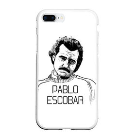 Чехол для iPhone 7Plus/8 Plus матовый с принтом Pablo Escobar , Силикон | Область печати: задняя сторона чехла, без боковых панелей | escobar | loving pablo | эскобар