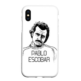 Чехол для iPhone XS Max матовый с принтом Pablo Escobar , Силикон | Область печати: задняя сторона чехла, без боковых панелей | Тематика изображения на принте: escobar | loving pablo | эскобар