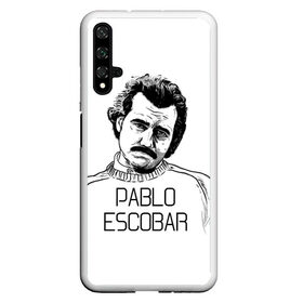 Чехол для Honor 20 с принтом Pablo Escobar , Силикон | Область печати: задняя сторона чехла, без боковых панелей | escobar | loving pablo | эскобар