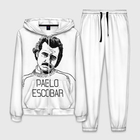 Мужской костюм 3D с принтом Pablo Escobar , 100% полиэстер | Манжеты и пояс оформлены тканевой резинкой, двухслойный капюшон со шнурком для регулировки, карманы спереди | escobar | loving pablo | эскобар