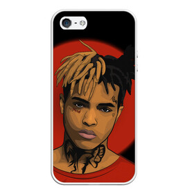 Чехол для iPhone 5/5S матовый с принтом XXXTentacion , Силикон | Область печати: задняя сторона чехла, без боковых панелей | xxxtentacion