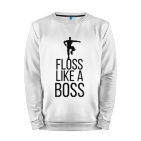 Мужской свитшот хлопок с принтом FLOSS LIKE A BOSS , 100% хлопок |  | 