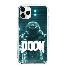 Чехол для iPhone 11 Pro матовый с принтом DOOM , Силикон |  | demon | devil | doom | doom vfr | evil | game | mars | red | демон | дум | игры | космос | красная планета | марс | пришельцы