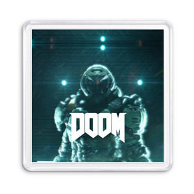 Магнит 55*55 с принтом DOOM , Пластик | Размер: 65*65 мм; Размер печати: 55*55 мм | demon | devil | doom | doom vfr | evil | game | mars | red | демон | дум | игры | космос | красная планета | марс | пришельцы