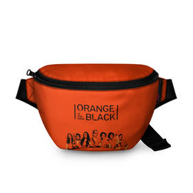 Поясная сумка 3D с принтом ORANGE IS THE NEW BLACK , 100% полиэстер | плотная ткань, ремень с регулируемой длиной, внутри несколько карманов для мелочей, основное отделение и карман с обратной стороны сумки застегиваются на молнию | orange is the new black | оранжевый  хит сезона