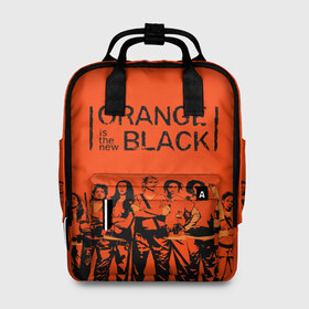Женский рюкзак 3D с принтом ORANGE IS THE NEW BLACK , 100% полиэстер | лямки с регулируемой длиной, сверху ручки, чтобы рюкзак нести как сумку. Основное отделение закрывается на молнию, как и внешний карман. Внутри два дополнительных кармана, один из которых закрывается на молнию. По бокам два дополнительных кармашка, куда поместится маленькая бутылочка
 | orange is the new black | оранжевый  хит сезона