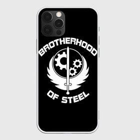 Чехол для iPhone 12 Pro Max с принтом БРАТСТВО СТАЛИ , Силикон |  | 101 | 111 | 76 | bethesda | brotherhood of steel | fallout | outcast | vault | war | братство стали | бункер | война | постапокалипсис | убежище | фолаут | фоллаут