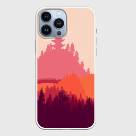 Чехол для iPhone 13 Pro Max с принтом Firewatch ,  |  | Тематика изображения на принте: campo santo | firewatch | арт | вечер | вид | горы | закат | игра | лес | озеро | олень | пейзаж | пожарный дозор | солнце | холмы