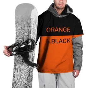 Накидка на куртку 3D с принтом Orange Is the New Black , 100% полиэстер |  | orange is the new black | оранжевый  хит сезона
