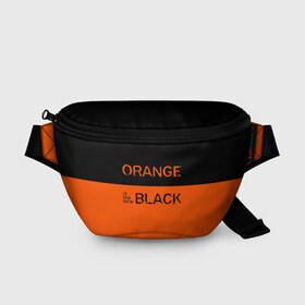 Поясная сумка 3D с принтом Orange Is the New Black , 100% полиэстер | плотная ткань, ремень с регулируемой длиной, внутри несколько карманов для мелочей, основное отделение и карман с обратной стороны сумки застегиваются на молнию | orange is the new black | оранжевый  хит сезона