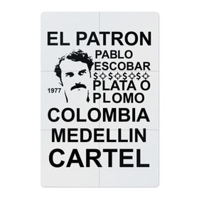 Магнитный плакат 2Х3 с принтом Pablo Escobar , Полимерный материал с магнитным слоем | 6 деталей размером 9*9 см | Тематика изображения на принте: escobar | loving pablo | эскобар