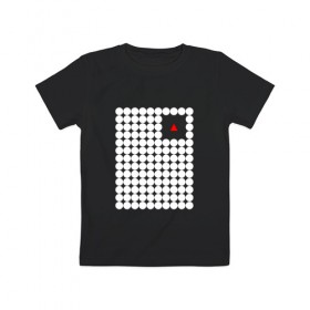 Детская футболка хлопок с принтом Взаперти , 100% хлопок | круглый вырез горловины, полуприлегающий силуэт, длина до линии бедер | круги | минимализм | треугольник