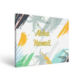 Холст прямоугольный с принтом Aloha Hawaii , 100% ПВХ |  | aloha | summer | sun | travel | гавайи | лето | путешествия