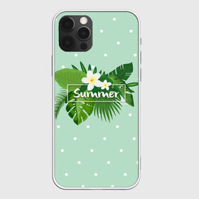 Чехол для iPhone 12 Pro Max с принтом Summer , Силикон |  | flowers | summer | лето | тропики | цветы