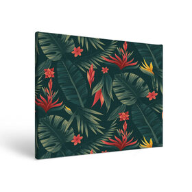 Холст прямоугольный с принтом Тропики , 100% ПВХ |  | Тематика изображения на принте: вектор | джунгли | дизайн | зеленый | красиво | красный | лес | лето | папоротник | тропики | тропические листья