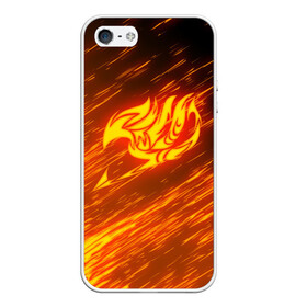 Чехол для iPhone 5/5S матовый с принтом FAIRY TAIL NATSU DRAGNEEL ХВОСТ ФЕИ , Силикон | Область печати: задняя сторона чехла, без боковых панелей | fairy tail | фейри теил | хвост феи