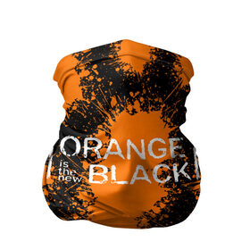 Бандана-труба 3D с принтом ORANGE IS THE NEW BLACK , 100% полиэстер, ткань с особыми свойствами — Activecool | плотность 150‒180 г/м2; хорошо тянется, но сохраняет форму | orange is the new black
