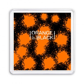 Магнит 55*55 с принтом ORANGE IS THE NEW BLACK , Пластик | Размер: 65*65 мм; Размер печати: 55*55 мм | Тематика изображения на принте: orange is the new black