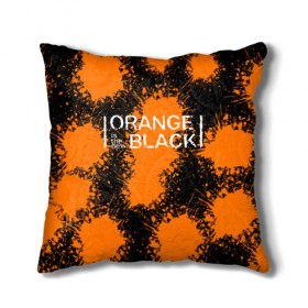 Подушка 3D с принтом ORANGE IS THE NEW BLACK , наволочка – 100% полиэстер, наполнитель – холлофайбер (легкий наполнитель, не вызывает аллергию). | состоит из подушки и наволочки. Наволочка на молнии, легко снимается для стирки | Тематика изображения на принте: orange is the new black
