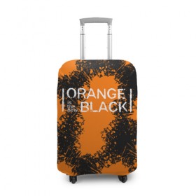 Чехол для чемодана 3D с принтом ORANGE IS THE NEW BLACK , 86% полиэфир, 14% спандекс | двустороннее нанесение принта, прорези для ручек и колес | Тематика изображения на принте: orange is the new black