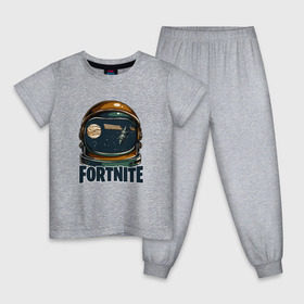 Детская пижама хлопок с принтом Fortnite Fan Art , 100% хлопок |  брюки и футболка прямого кроя, без карманов, на брюках мягкая резинка на поясе и по низу штанин
 | 