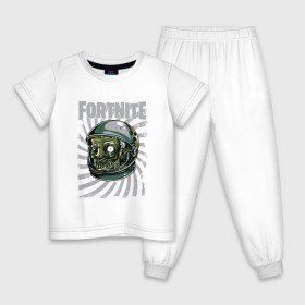 Детская пижама хлопок с принтом Fortnite Fan Art , 100% хлопок |  брюки и футболка прямого кроя, без карманов, на брюках мягкая резинка на поясе и по низу штанин
 | 