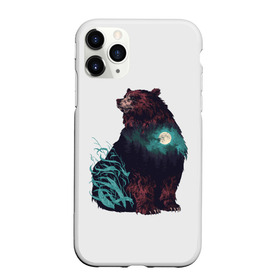 Чехол для iPhone 11 Pro Max матовый с принтом Дух природы , Силикон |  | bear | pooh | win dooh | winnie | винни | дикий | зверь | медведь | пух | символ