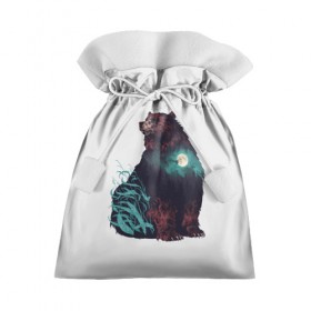 Подарочный 3D мешок с принтом Дух природы , 100% полиэстер | Размер: 29*39 см | bear | pooh | win dooh | winnie | винни | дикий | зверь | медведь | пух | символ