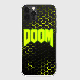 Чехол для iPhone 12 Pro с принтом DOOM  , силикон | область печати: задняя сторона чехла, без боковых панелей | devil | doom | hell | mark of the doom slayer | slayer | ад | гарнил | дум | знаки | иероглифы | компьютерные игры 2019 | преисподняя | символ | солдат