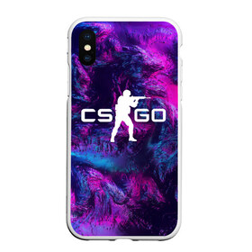 Чехол для iPhone XS Max матовый с принтом CS GO HYPER BEAST LANDSCAPE , Силикон | Область печати: задняя сторона чехла, без боковых панелей | Тематика изображения на принте: action | astralis | awp | counter strike | cs go | cs go global offensive | cybersport | game | gamer | hyper beast | shooter | skin | team liquid | киберспорт | оружие | скины