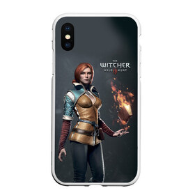 Чехол для iPhone XS Max матовый с принтом The Witcher 3 , Силикон | Область печати: задняя сторона чехла, без боковых панелей | wild hunt | witcher | арбалет | ведьмак 3 | геральт | дикая | магия | охота | сказка | сфера | фэнтези | цири