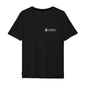 Мужская футболка хлопок Oversize с принтом Yorha Unit 9 Type S shirt , 100% хлопок | свободный крой, круглый ворот, “спинка” длиннее передней части | nier_automata