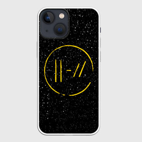 Чехол для iPhone 13 mini с принтом TOP BLACK SPACE ,  |  | Тематика изображения на принте: 21 pilots | 21p | music | rock | top | trench | twenty one pilots | группа | музыка | рок