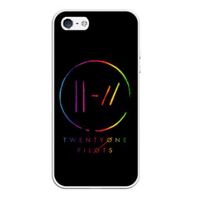 Чехол для iPhone 5/5S матовый с принтом TWENTY ONE PILOTS TOP , Силикон | Область печати: задняя сторона чехла, без боковых панелей | Тематика изображения на принте: 21 pilots | 21p | music | rock | top | trench | twenty one pilots | группа | музыка | рок