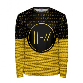 Мужской лонгслив 3D с принтом TWENTY ONE PILOTS TOP , 100% полиэстер | длинные рукава, круглый вырез горловины, полуприлегающий силуэт | 21 pilots | 21p | music | rock | top | trench | twenty one pilots | группа | музыка | рок