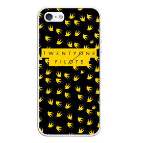 Чехол для iPhone 5/5S матовый с принтом TWENTY ONE PILOTS TOP , Силикон | Область печати: задняя сторона чехла, без боковых панелей | Тематика изображения на принте: 21 pilots | 21p | music | rock | top | trench | twenty one pilots | группа | музыка | рок