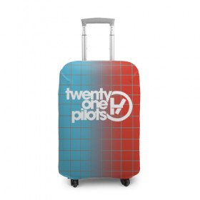 Чехол для чемодана 3D с принтом TWENTY ONE PILOTS TOP , 86% полиэфир, 14% спандекс | двустороннее нанесение принта, прорези для ручек и колес | 21 pilots | 21p | music | rock | top | trench | twenty one pilots | группа | музыка | рок