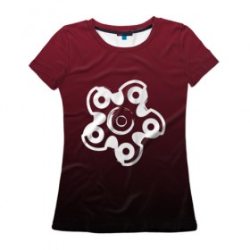 Женская футболка 3D с принтом R6S HIBANA , 100% полиэфир ( синтетическое хлопкоподобное полотно) | прямой крой, круглый вырез горловины, длина до линии бедер | 6 | cybersport | esport | logo | pro league | rainbow | rainbow six siege | six | team | киберспорт | лого | радуга осада