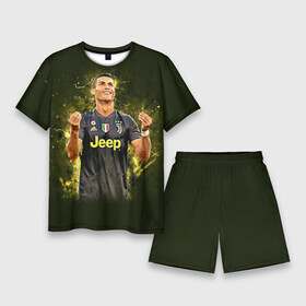 Мужской костюм с шортами 3D с принтом RONALDO JUVE SPORT ,  |  | cr7 | fc | football | football club | juve | juventus | ronaldo | sport | роналдо | спорт | спортивные | униформа | фирменные цвета | фк | футбол | футбольный клуб | ювентус